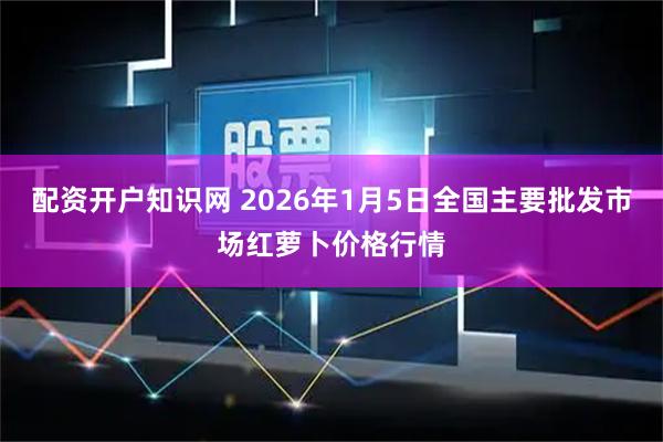 配资开户知识网 2026年1月5日全国主要批发市场红萝卜价格行情